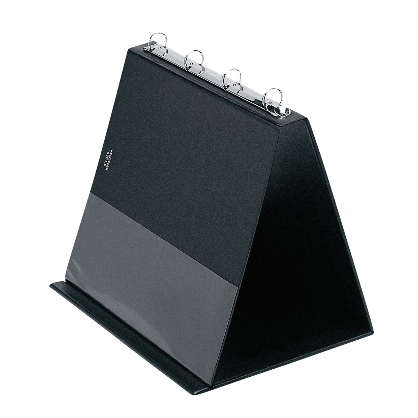 Veloflex Tischflipchart DIN A4 quer 4 Ringe, Rundmechanik PVC-Folie, kartonverstärkt schwarz 10 Hüllen