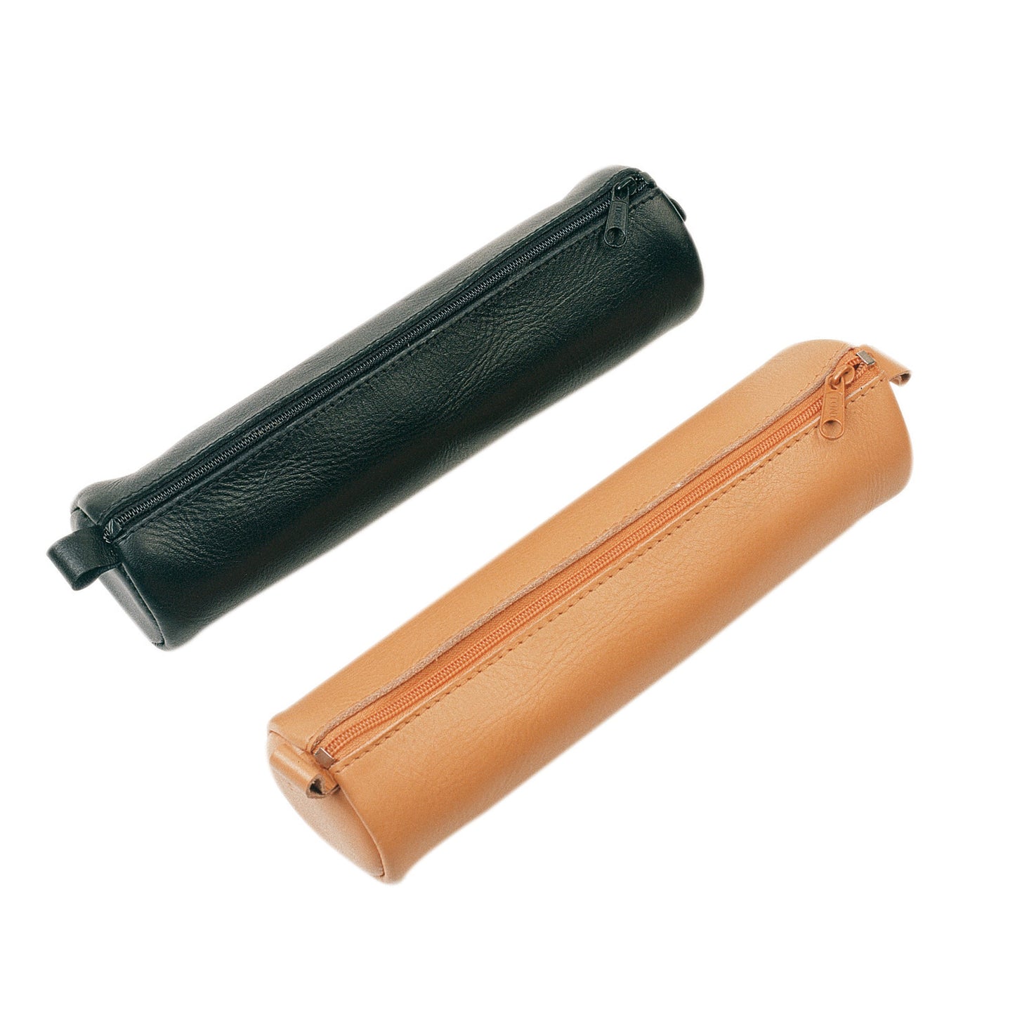 Alassio® Stifterolle 6 x 21 cm (Ø x L) Reißverschluss Leder schwarz