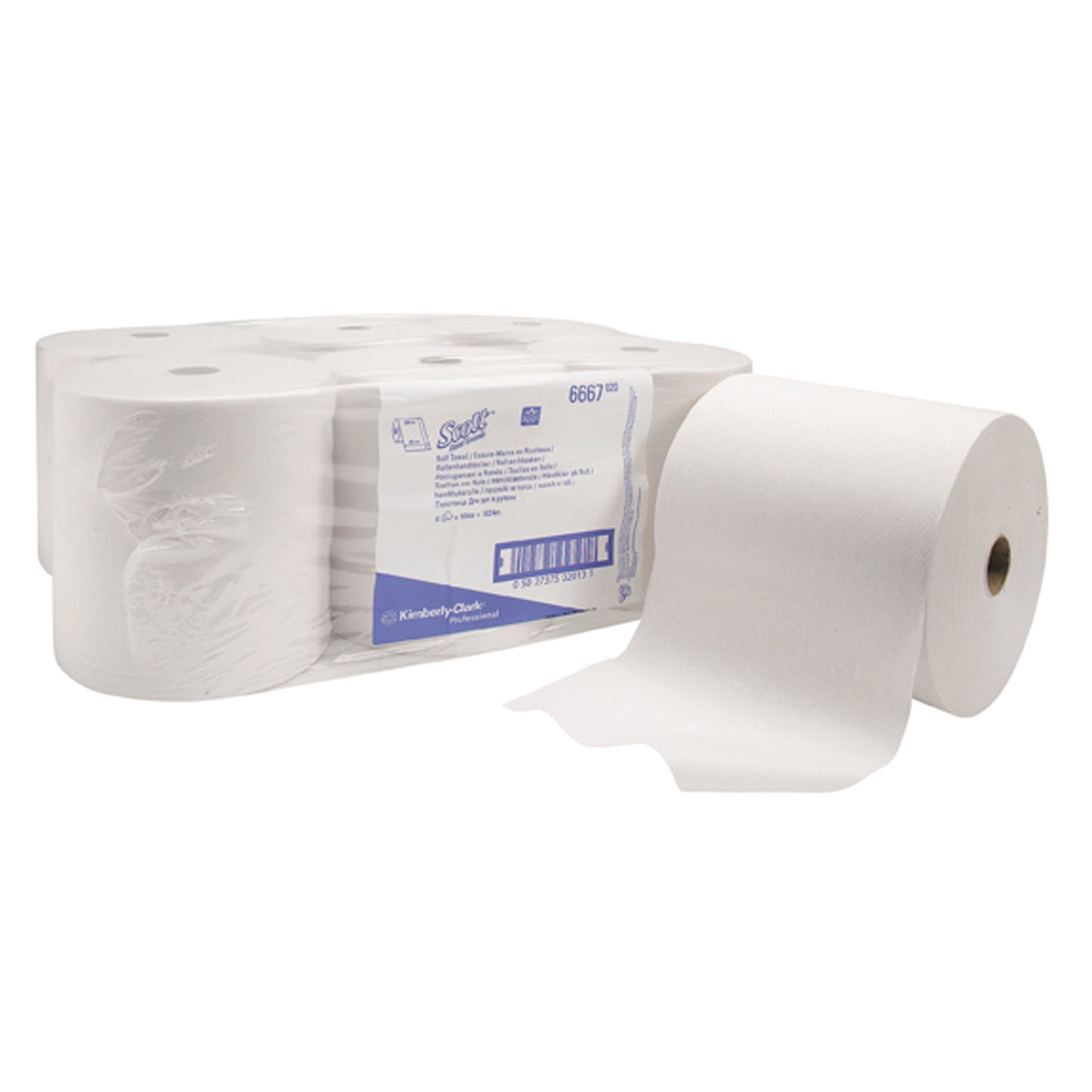 Scott® Handtuchrolle SlimrollT 19,8 cm x 304 m (B x L) AirflexT, 56 % recyclebar weiß 6 Rl./Pack.