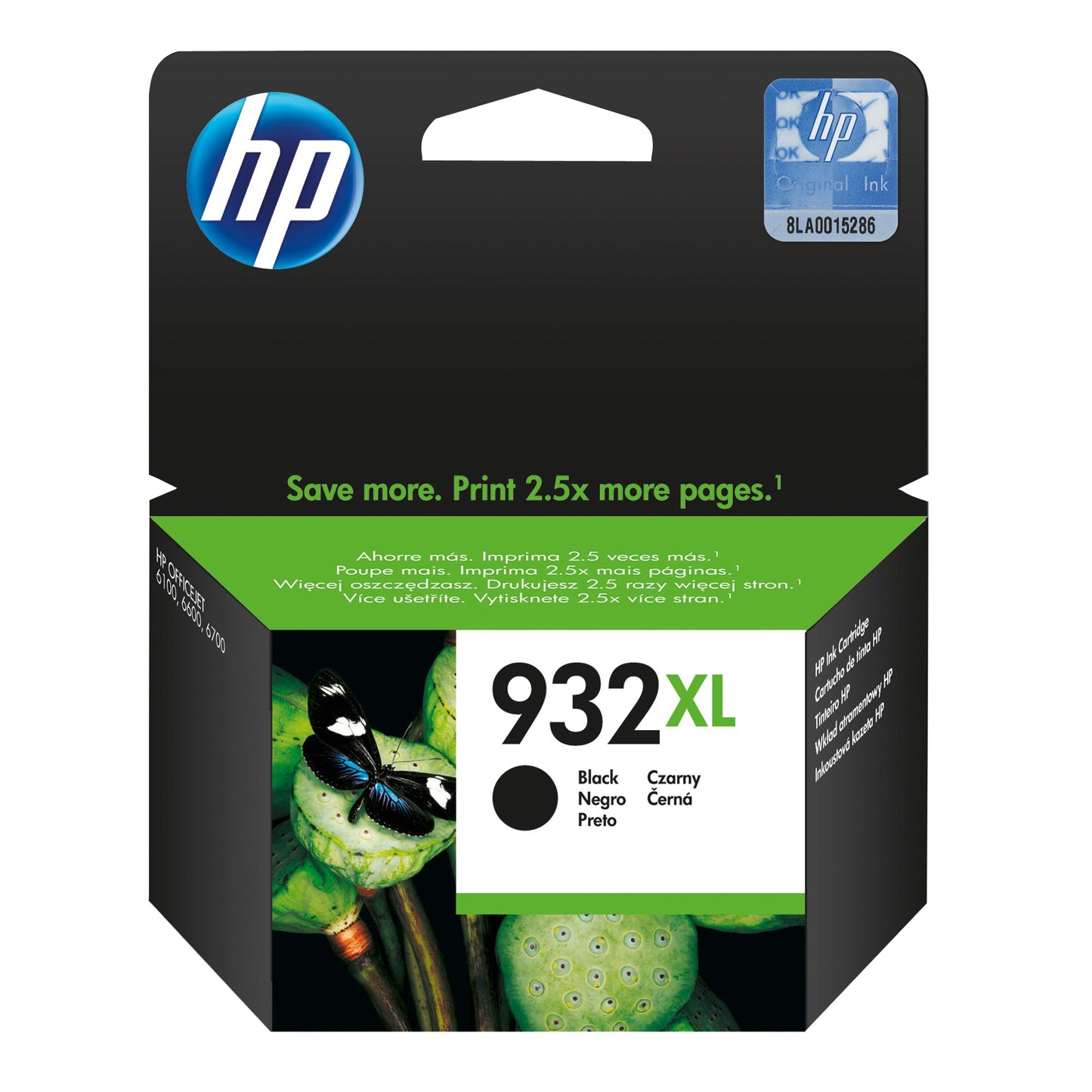 HP Tintenpatrone Originalzubehör 932XL ca. 1.000 Seiten schwarz 22,5ml