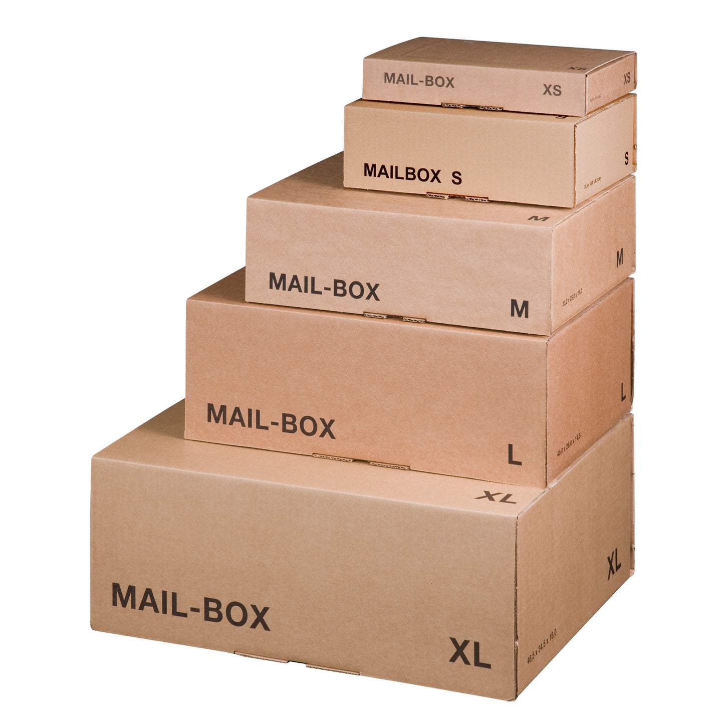 smartboxpro Versandkarton Mailingbox XS Innenmaße: 24,4 x 4,3 x 14,5 cm (B x H x T) Außenmaße: 24,9 x 4,8 x 15,7 cm (B x H x T) Karton 1-wellig braun