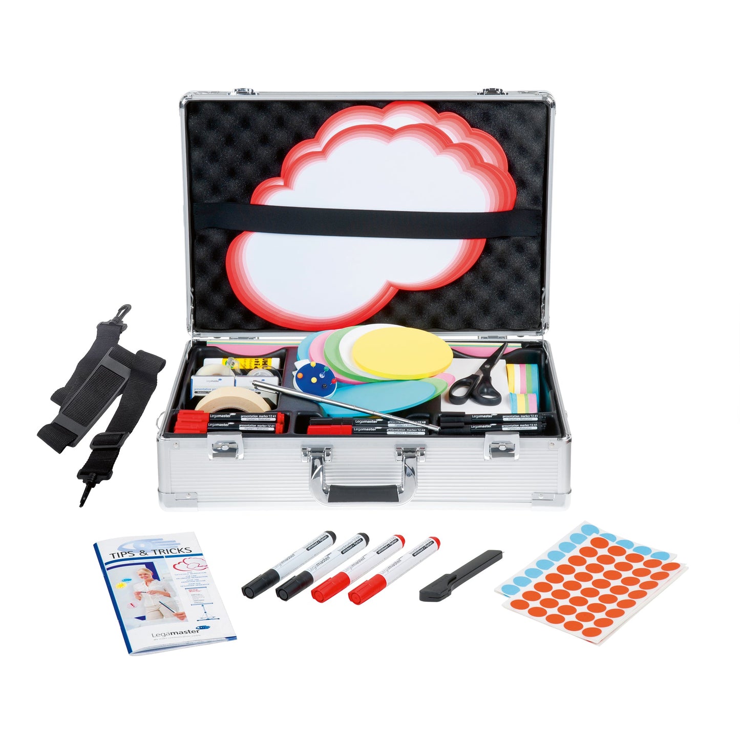 Legamaster Moderationskoffer Professional 54 x 35 x 16 cm (B x H x T) Aluminium metall