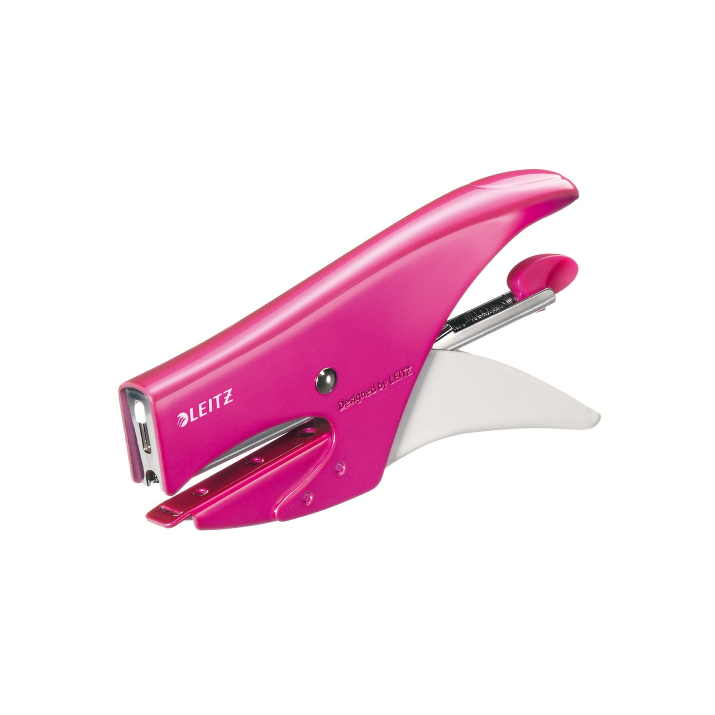 Leitz Heftzange WOW No. 10 fest 15 Bl. (80 g/m²) Metall pink