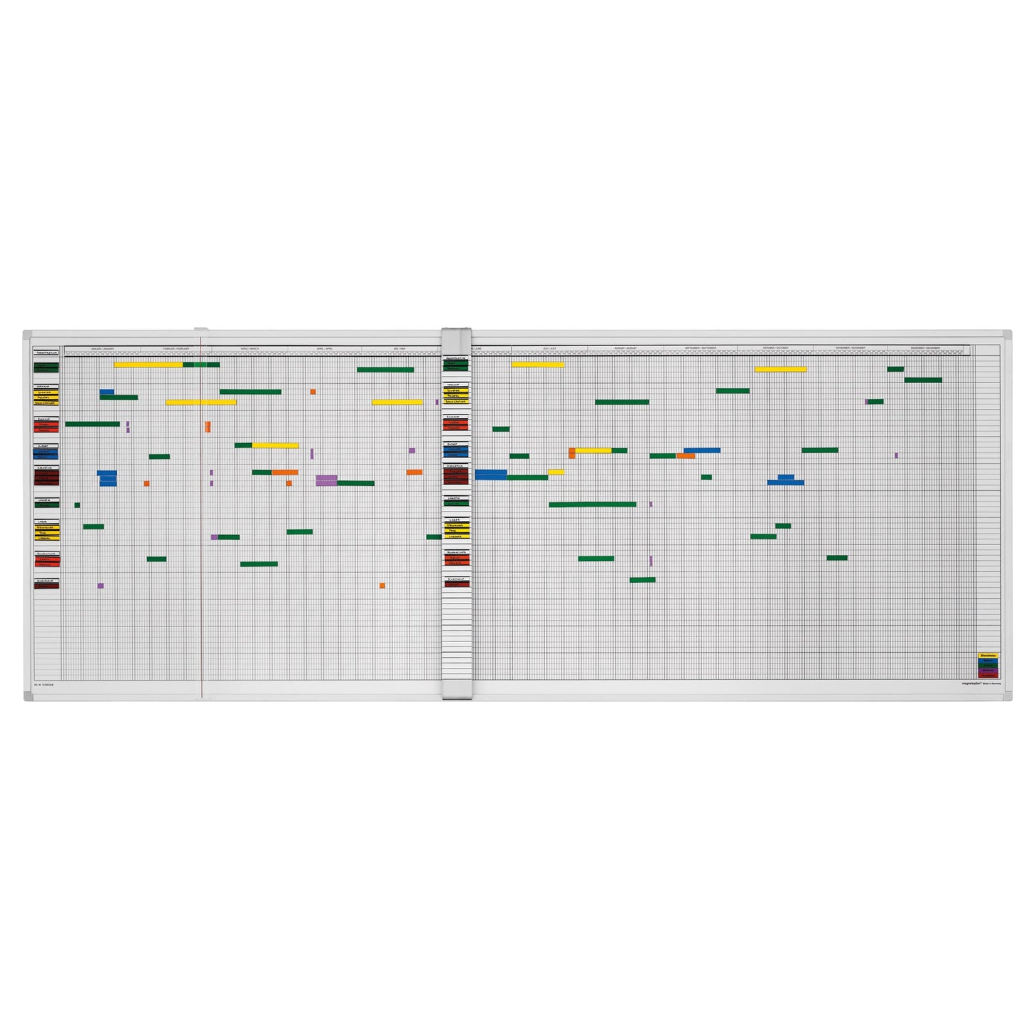 magnetoplan® Urlaubsübersicht undatiert 200 x 75 cm (B x H)