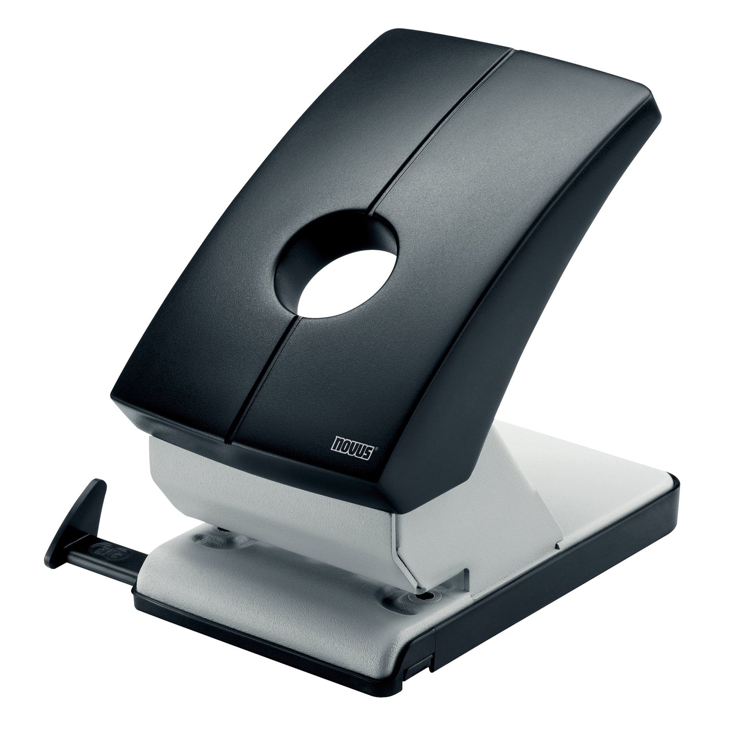 NOVUS Locher B 260 8cm 60 Bl. (80 g/m²) mit Anschlagschiene anthrazit/schwarz