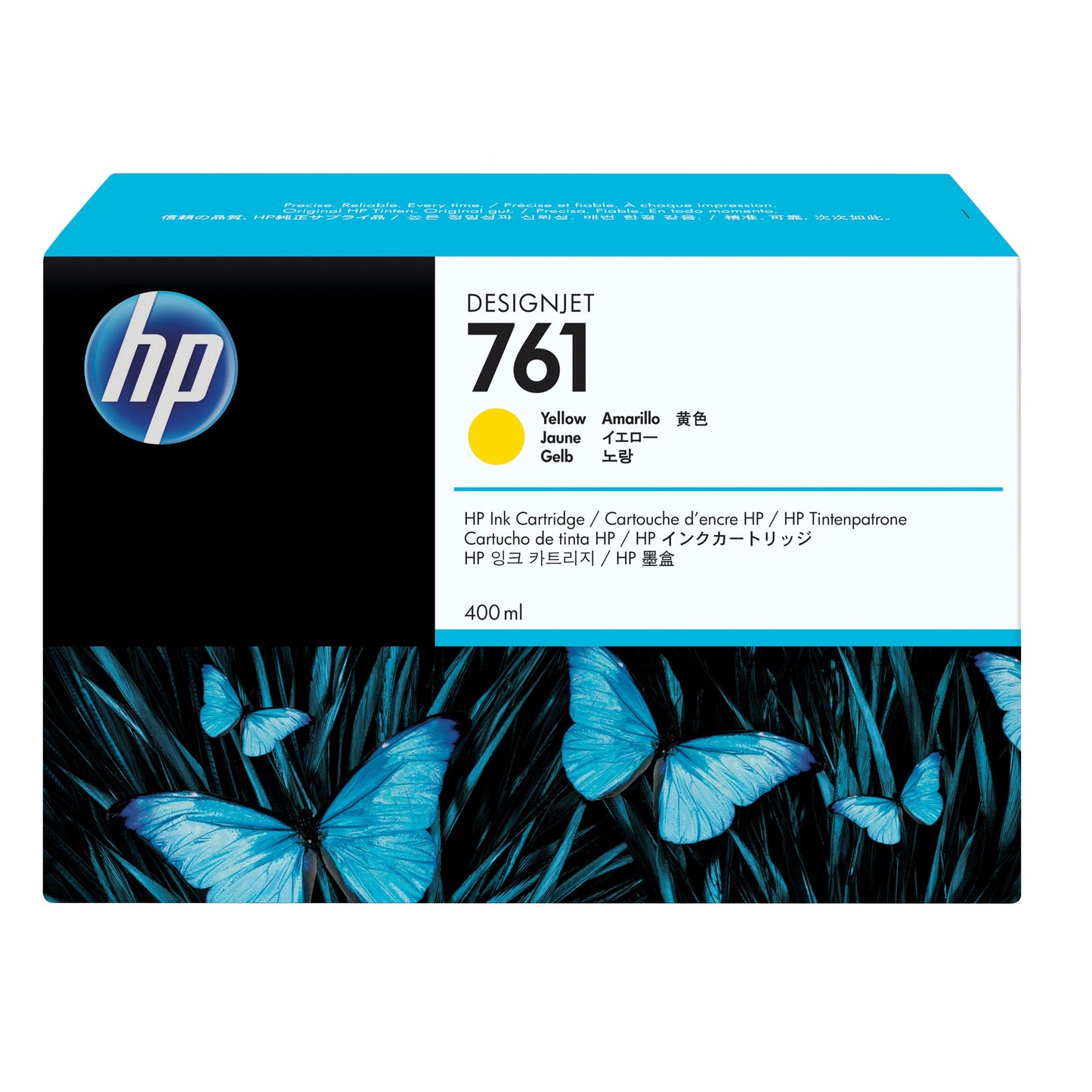 HP Tintenpatrone Originalzubehör 761 gelb 400ml