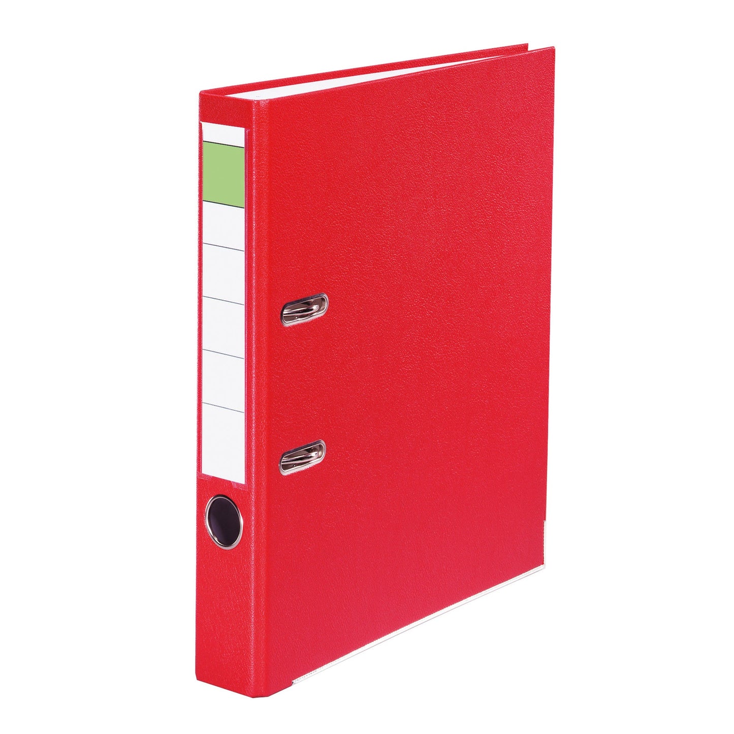 Ordner 50mm DIN A4 Rückenschild: einsteckbar mit Schlitzen Werkstoff: Pappe Material außen: Polypropylen Material innen: Papier rot