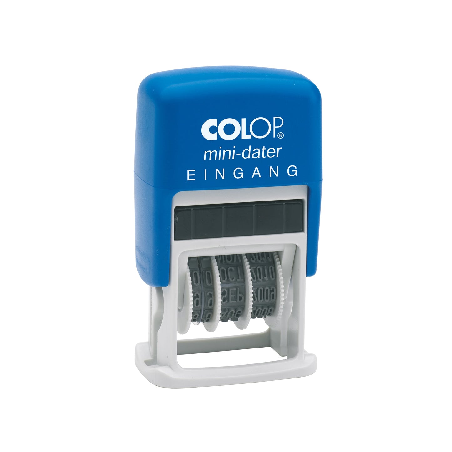 COLOP® Datumstempel mini-dater 160/L 25 x 12 mm (B x H) EINGANG 2 Druckzeilen blau/rot