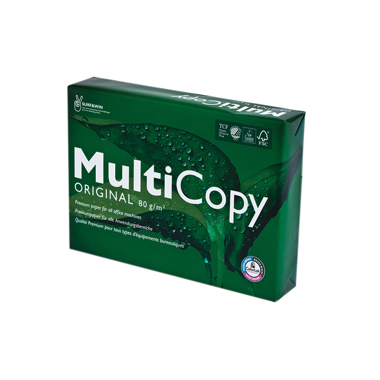 Multicopy Multifunktionspapier Original DIN A4 80g/m² 2fach Lochung weiß 500 Bl./Pack.