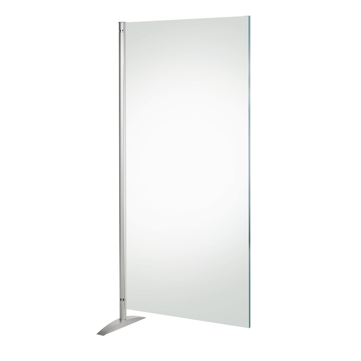 Kerkmann Stellwand Metropol 80 x 175 cm (B x H) Endstativ Acryl transparent/alusilber