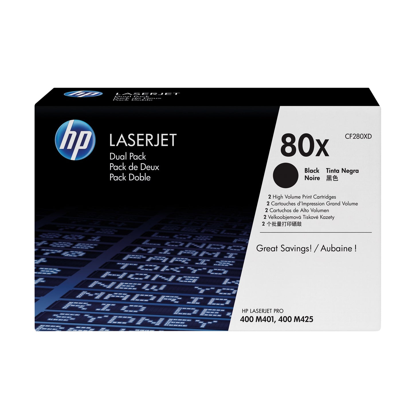 HP Toner Originalzubehör 80X ca. 2 x 6.900 Seiten schwarz 2 St./Pack.