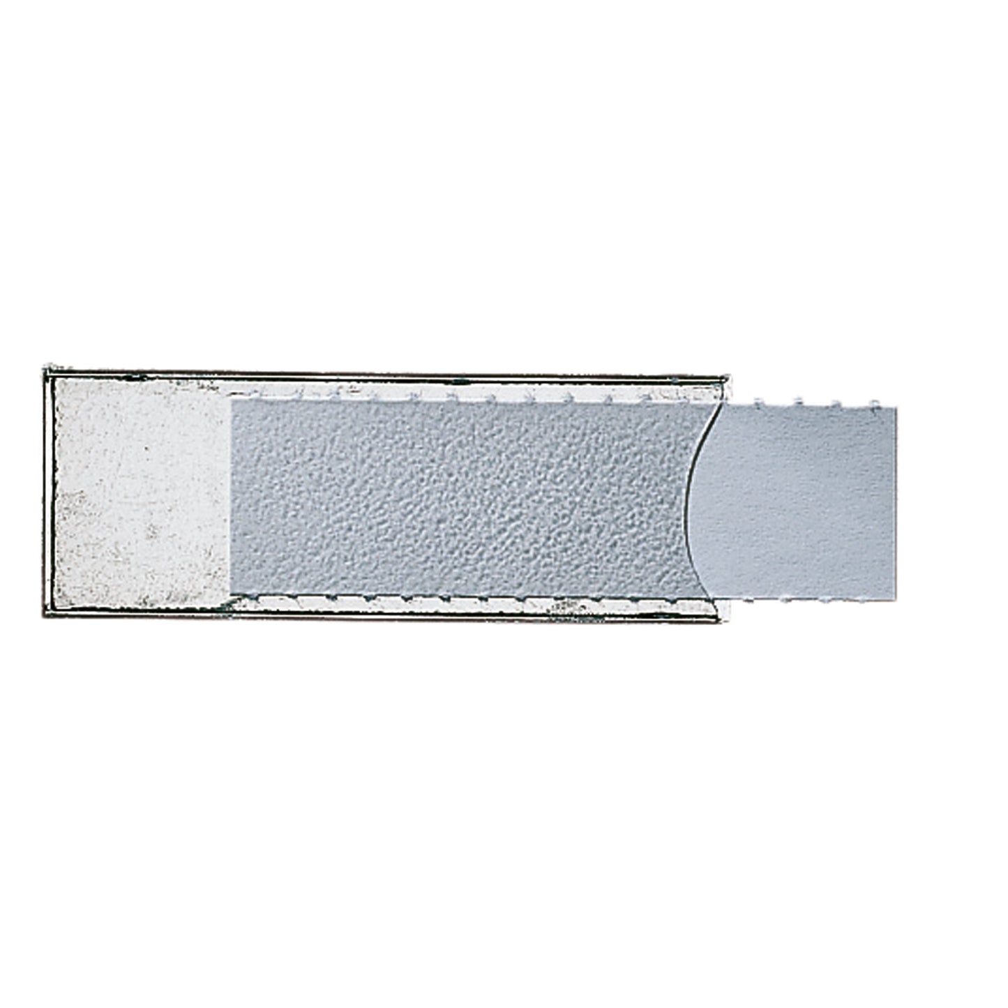 Leitz Schildchenhalter Unischild 53 x 19 mm (B x H) 3 Druckzeilen PVC-Weichfolie transparent 50 St./Pack.