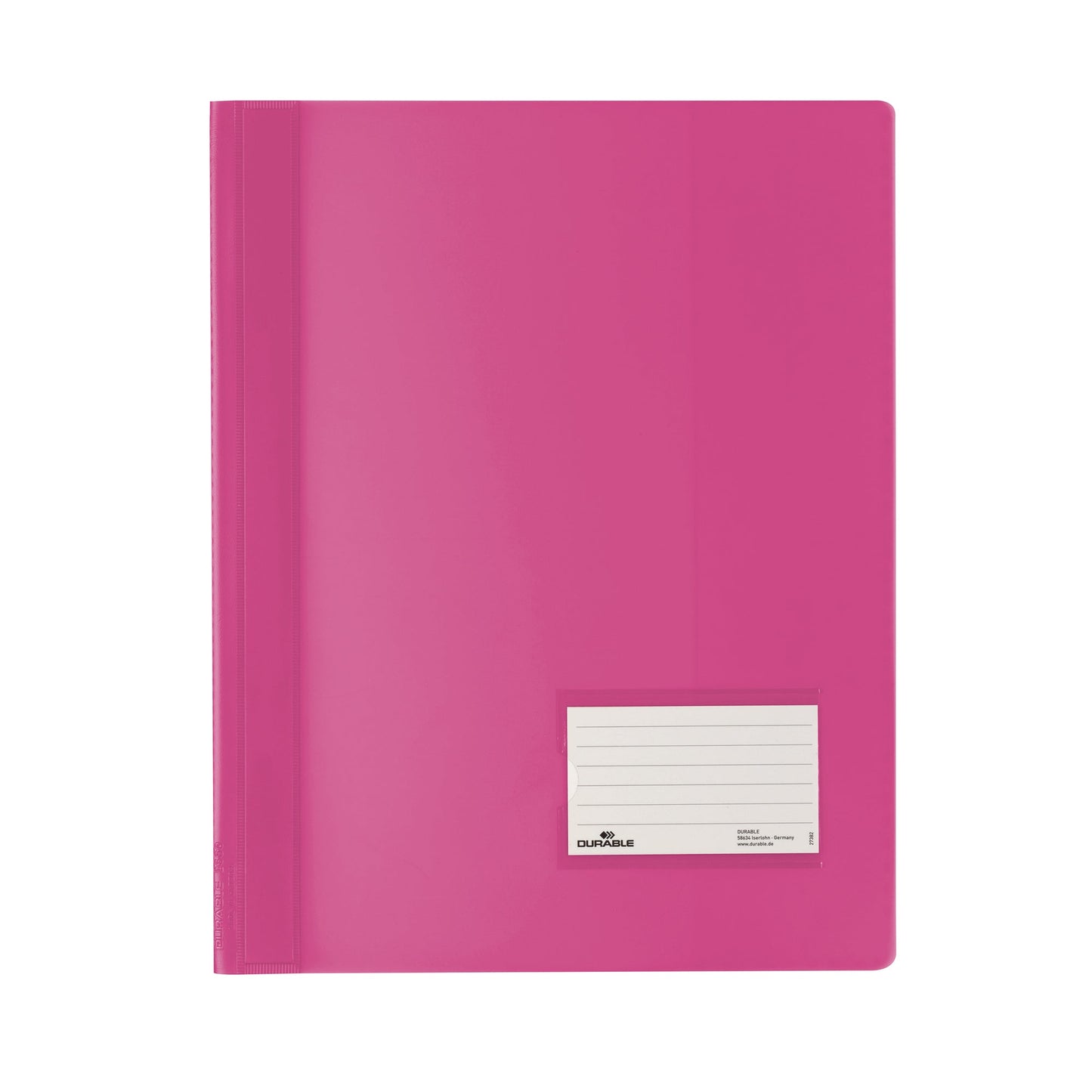 DURABLE Schnellhefter DURALUX® TRANSLUZENT DIN A4, Überbreite PVC dunkelrosa