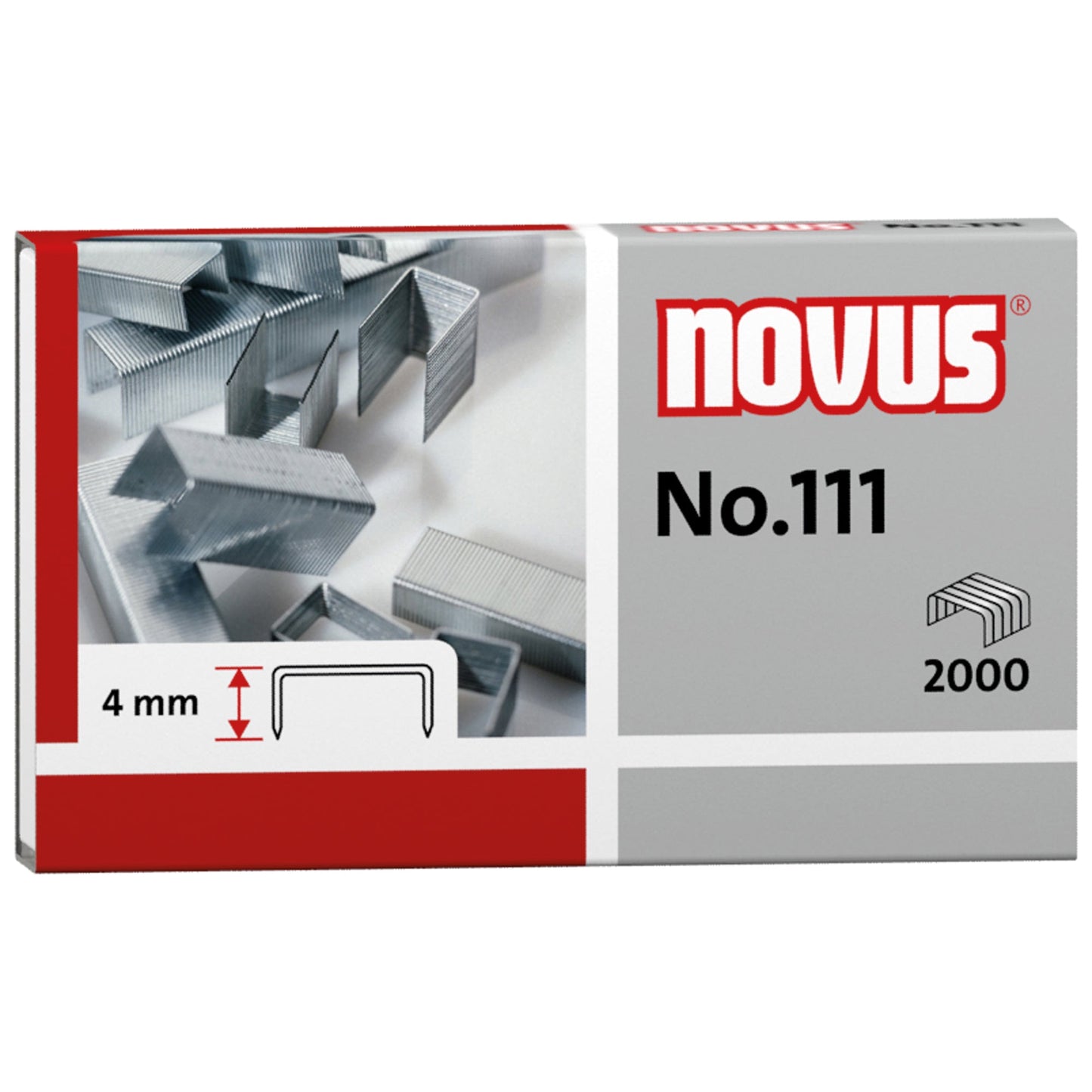 NOVUS Heftklammer No. 111 Heftgeräte, Heftzangen 2.000 St./Pack.