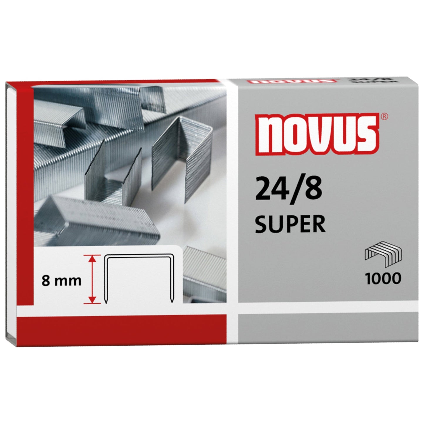NOVUS Heftklammer 24/8 SUPER Heftgeräte, Heftzangen 1.000 St./Pack.