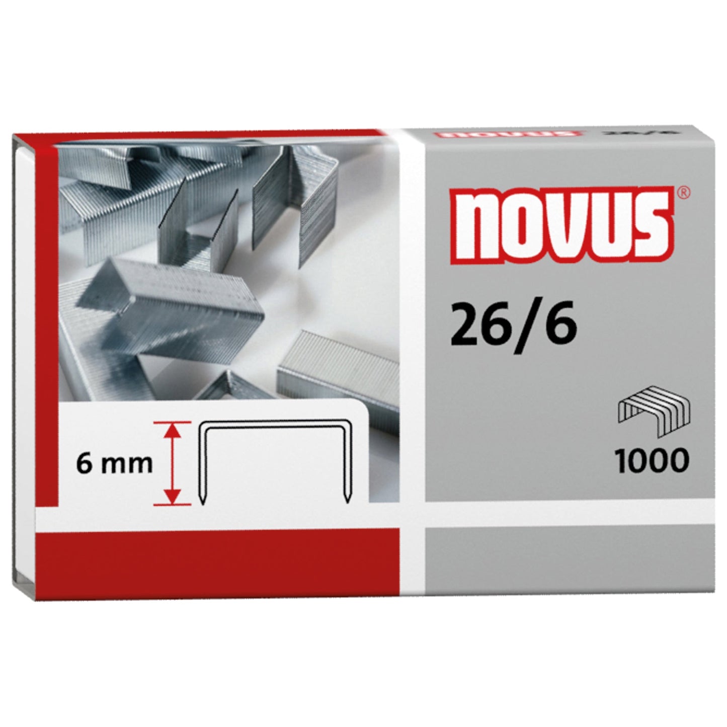 NOVUS Heftklammer 26/6 Heftgeräte, Heftzangen 5.000 St./Pack.