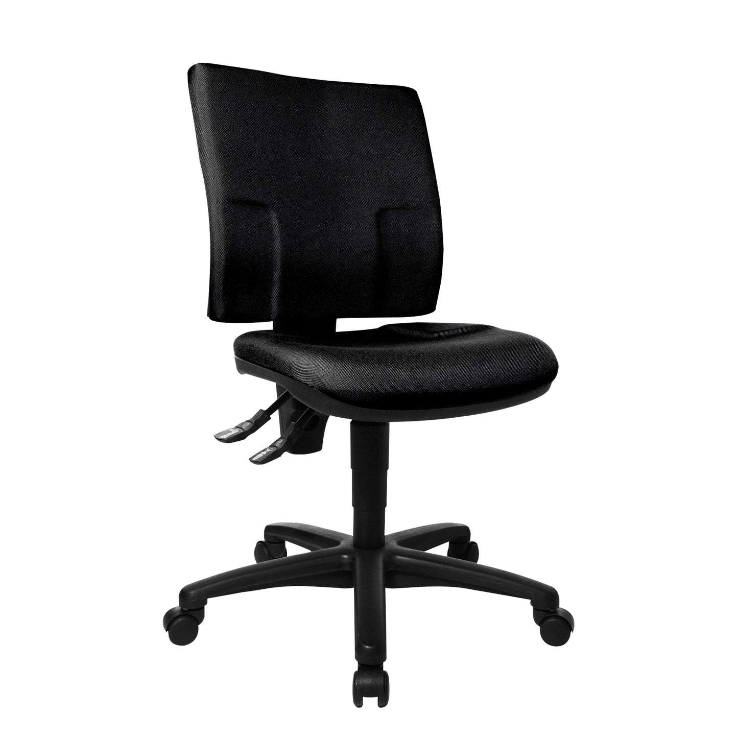 TOPSTAR Bürodrehstuhl U50 42-55cm Permanentkontaktmechanik Rolle hart gebremst (für Teppichboden) optionales Zubehör: Rolle weich gebremst (für Hartboden) 6991 Polyamid schwarz