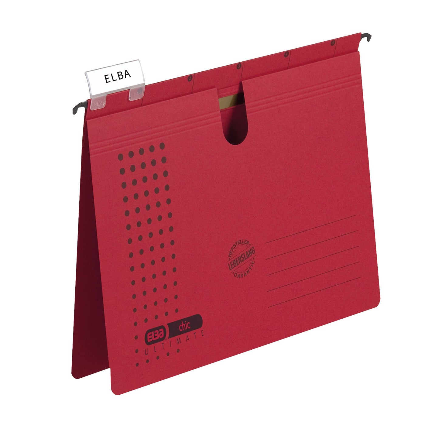 ELBA Hängehefter chic® ULTIMATE® DIN A4 240g/m² Karton rot 5 St./Pack.