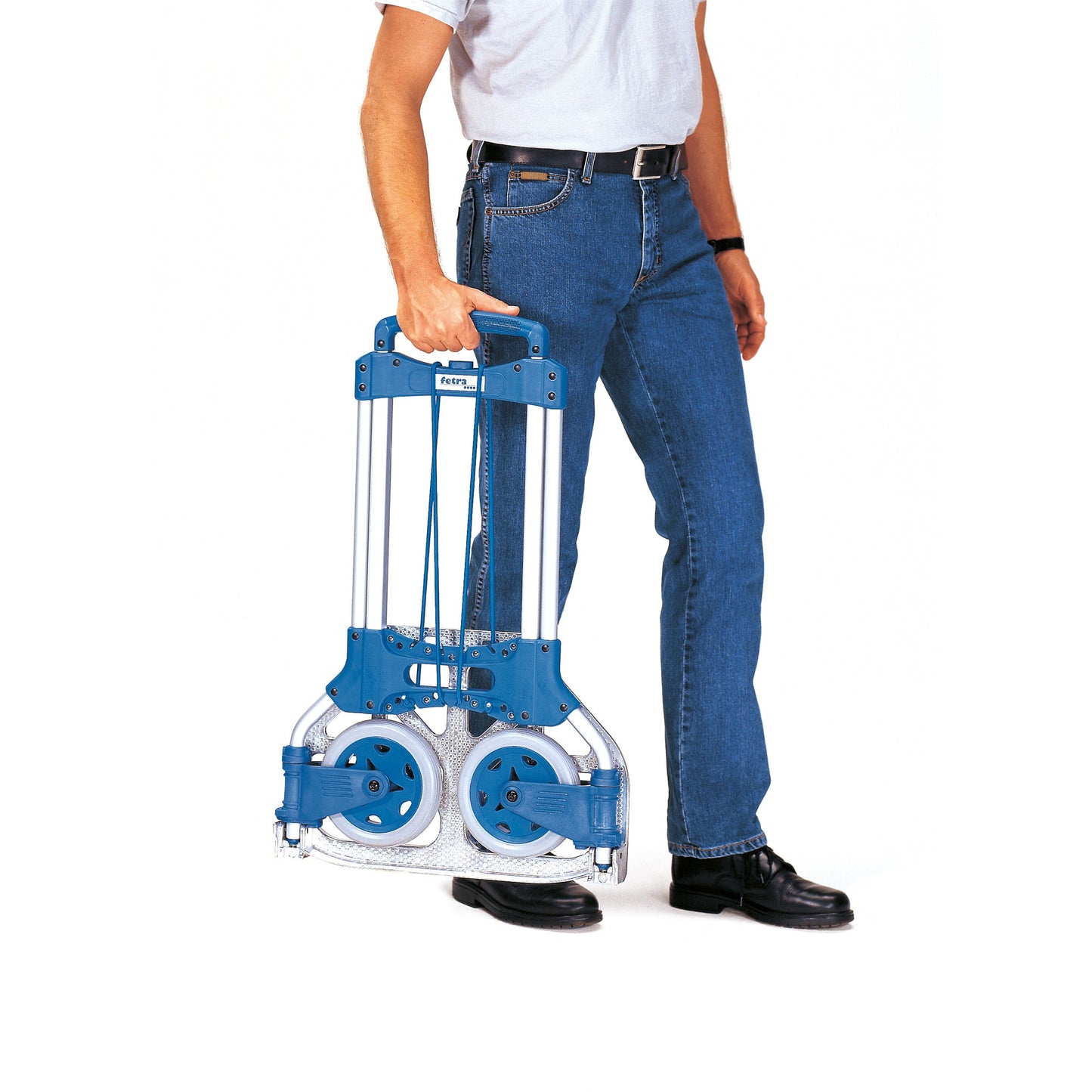 Fetra Sackkarre 48,8 x 109 x 49 cm (B x H x L) 125kg Aluminium/Kunststoff blau/alu