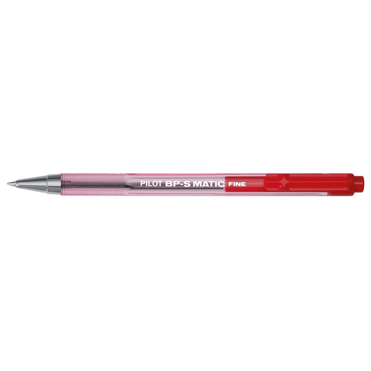 PILOT Kugelschreiber BP-S Matic 0,3mm rot Mine auswechselbar dokumentenecht Schaftfarbe: transparent