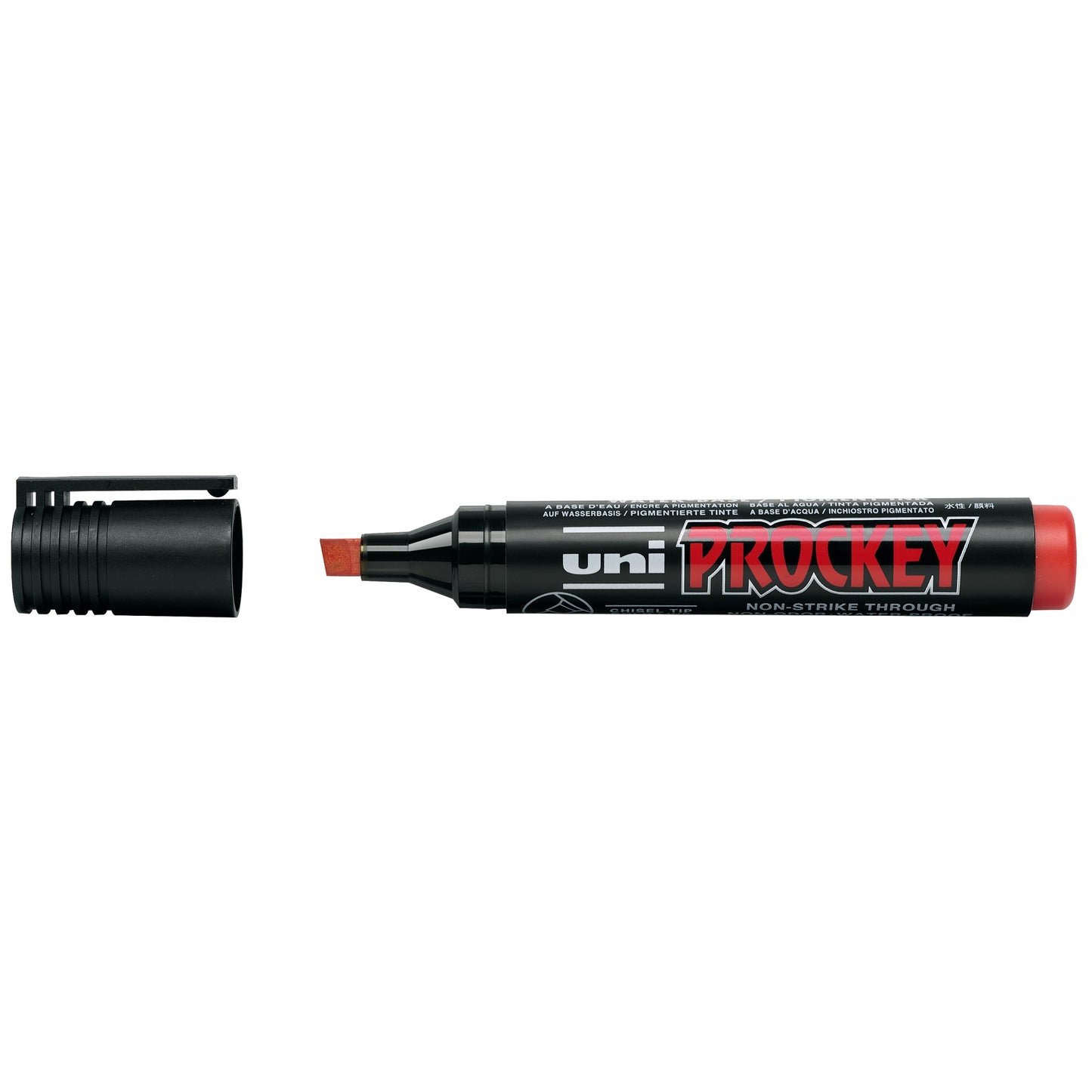 uni-ball Flipchartmarker uni PROCKEY 3-6mm rot