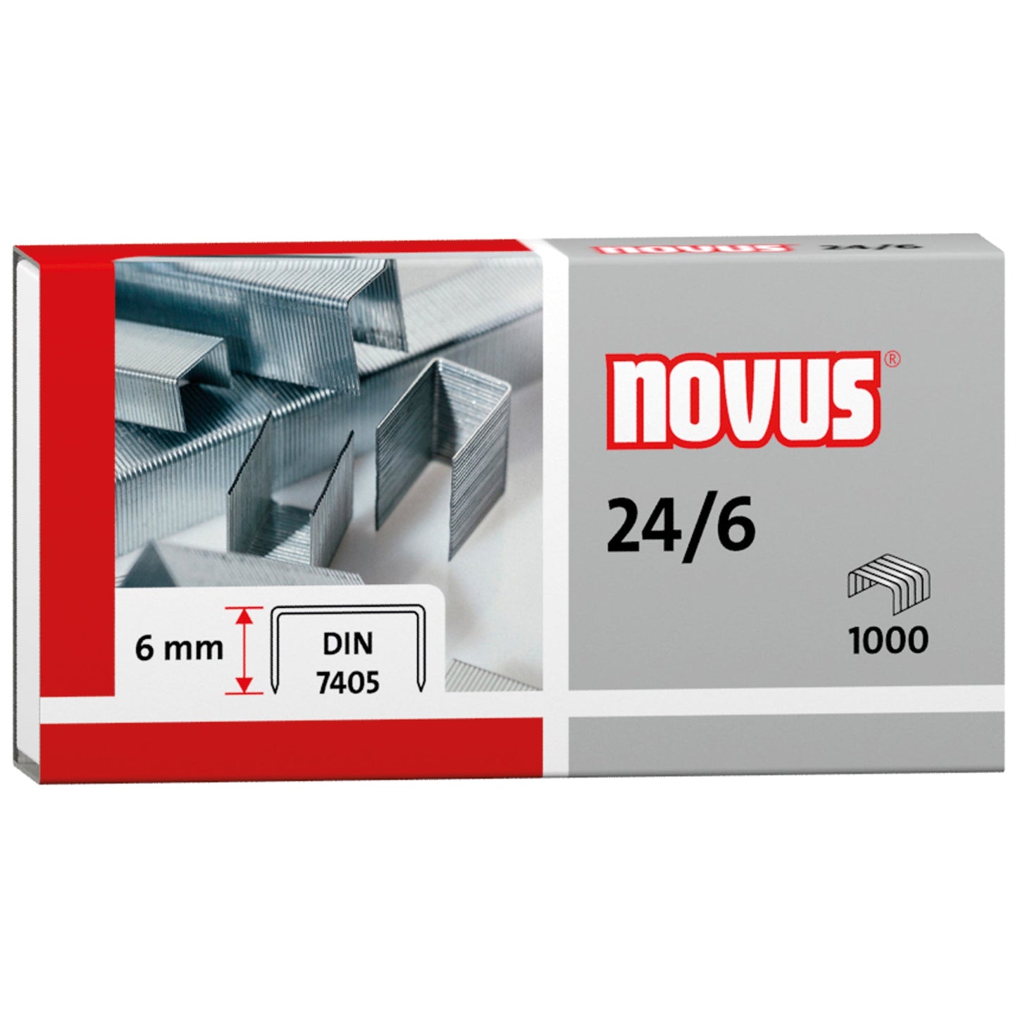 NOVUS Heftklammer 24/6 Heftgeräte, Heftzangen 1.000 St./Pack.