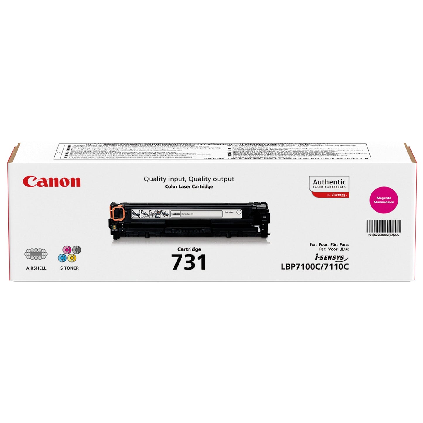 Canon Toner Originalzubehör 731M ca. 1.500 Seiten magenta