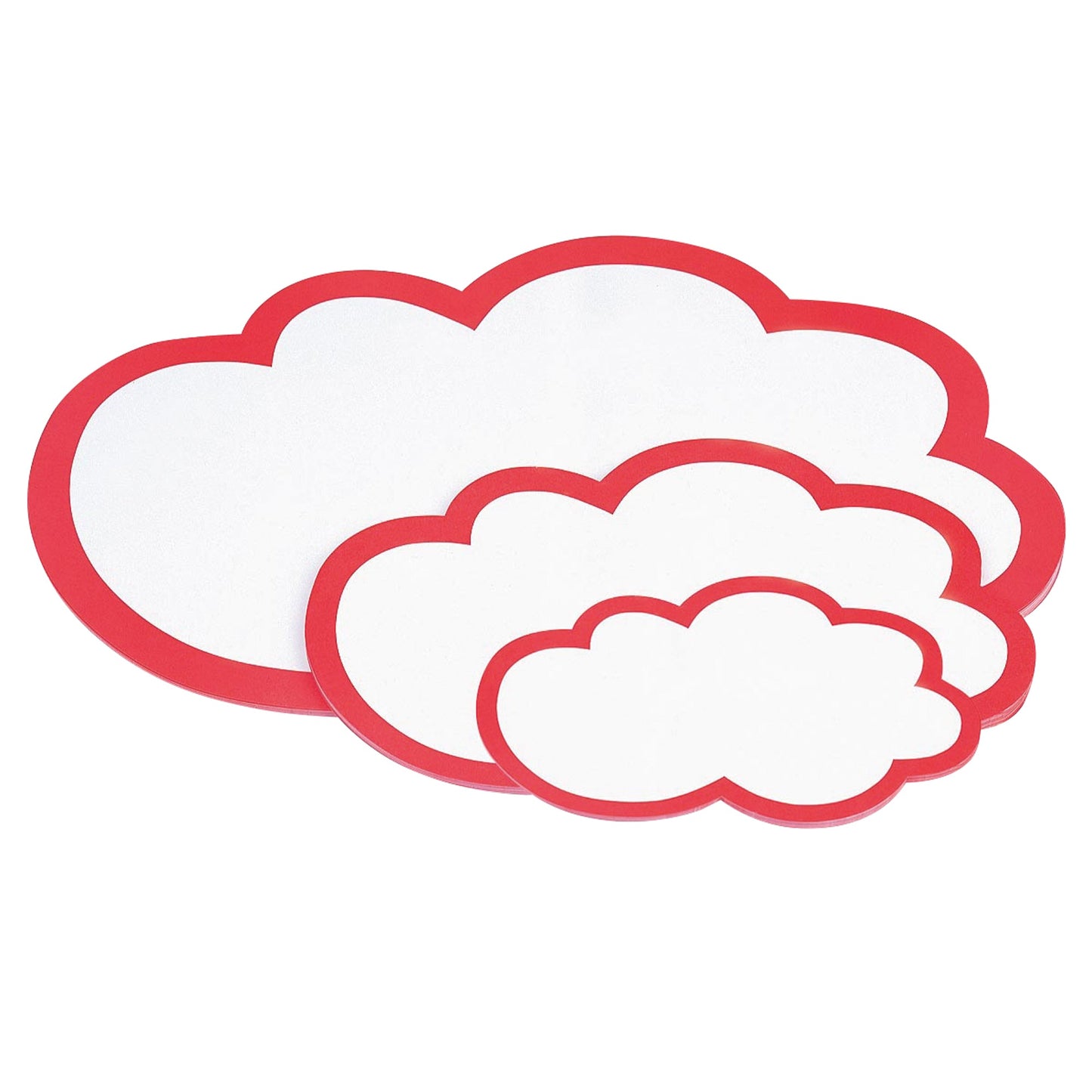 magnetoplan® Moderationskarte 43 x 25,5 cm (B x H) 150g/m² 100 % Zellstoff weiß/rot 20 St./Pack.