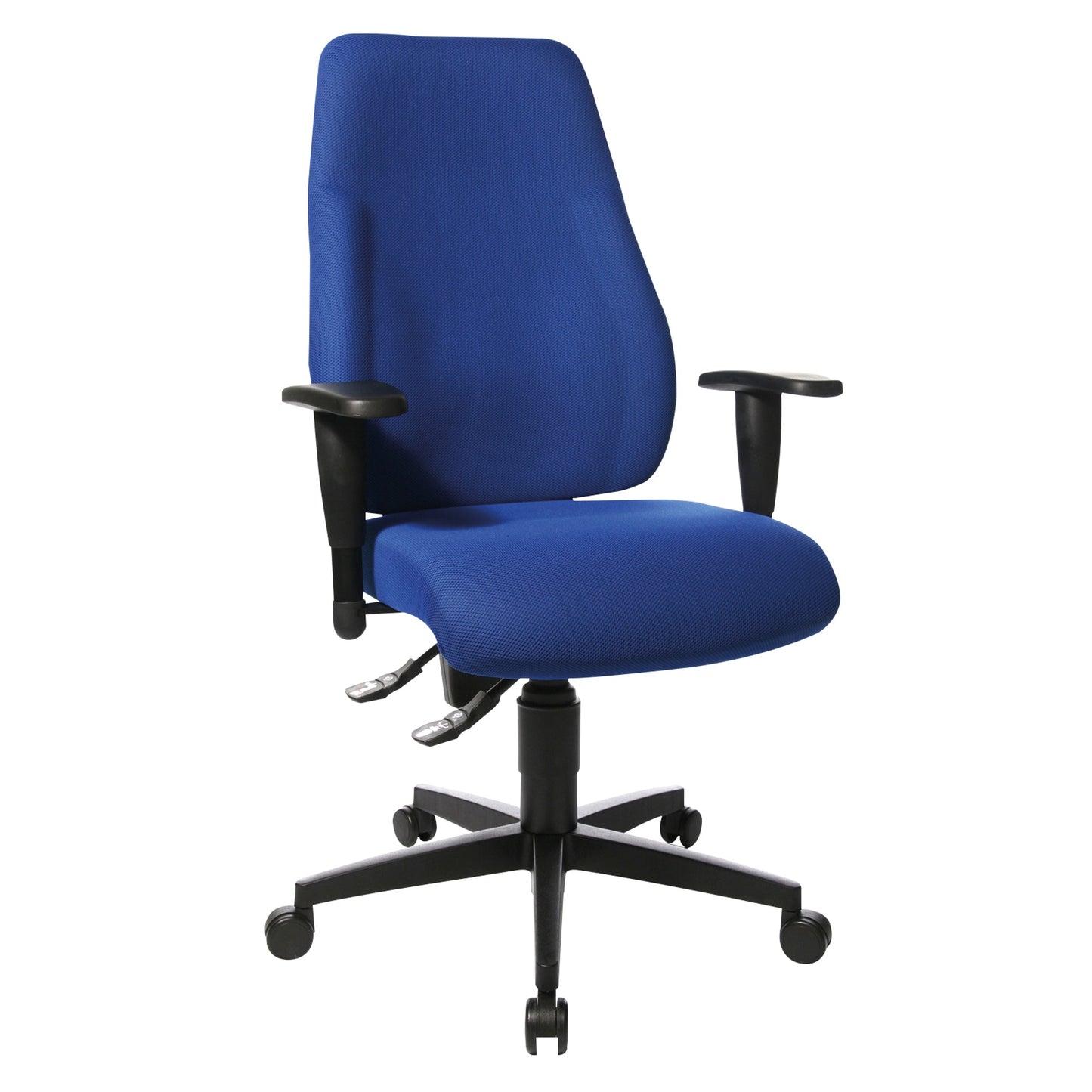 TOPSTAR Bürodrehstuhl Lady Sitness 39-49cm Permanentkontaktmechanik Rolle hart gebremst (für Teppichboden) Kunststoff blau
