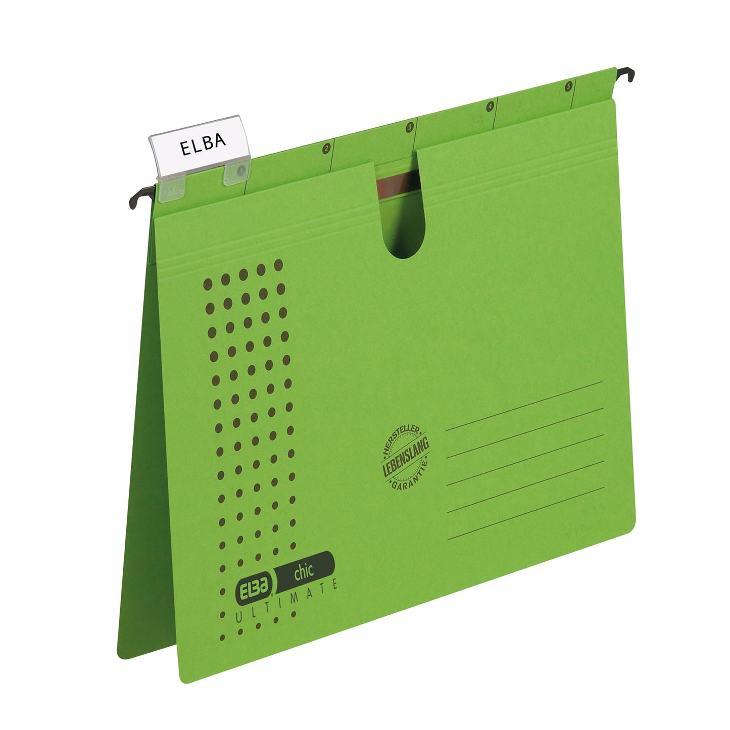 ELBA Hängehefter chic® ULTIMATE® DIN A4 240g/m² Karton grün 5 St./Pack.