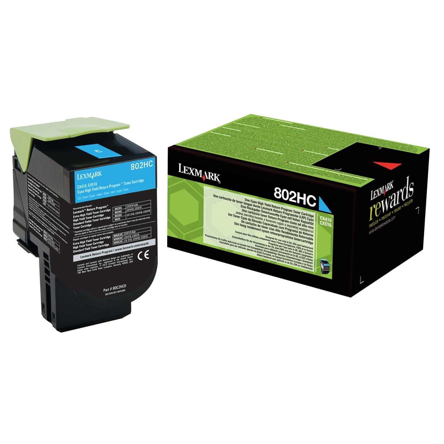 Lexmark Toner Originalzubehör 802HC ca. 3.000 Seiten cyan