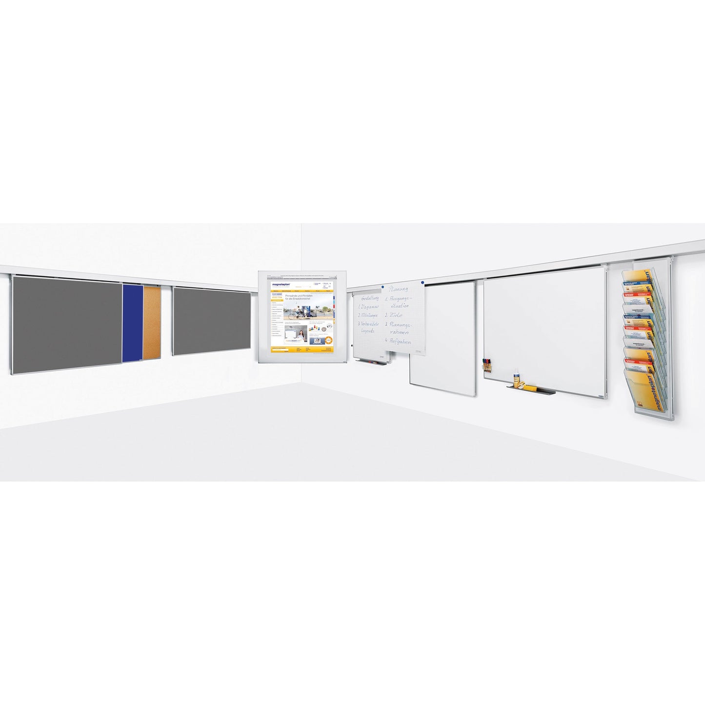 magnetoplan® Flipchart 75 x 100 cm (B x H) Metall weiß