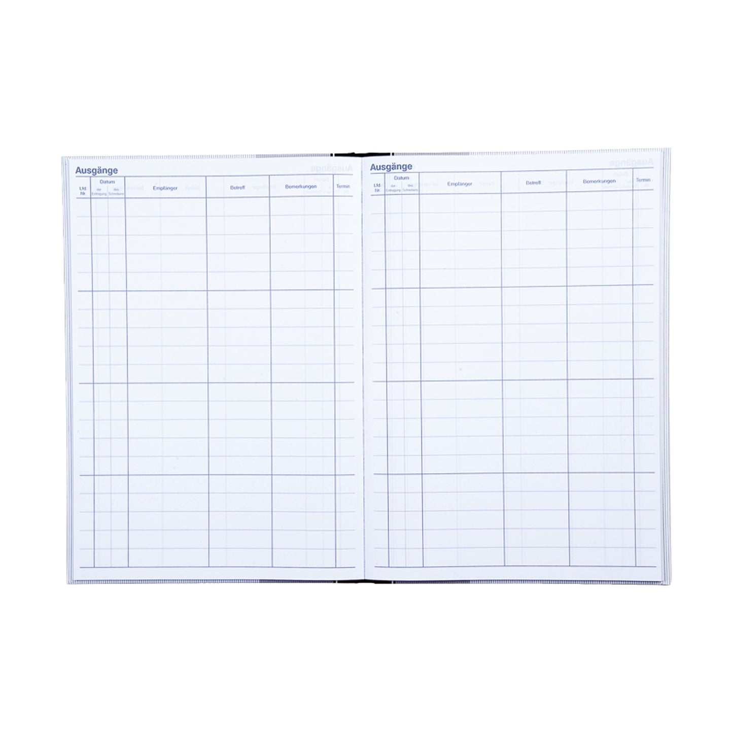 König & Ebhardt Postausgangsbuch DIN A4 70g/m² Pappe schwarz/grau 96 Bl.