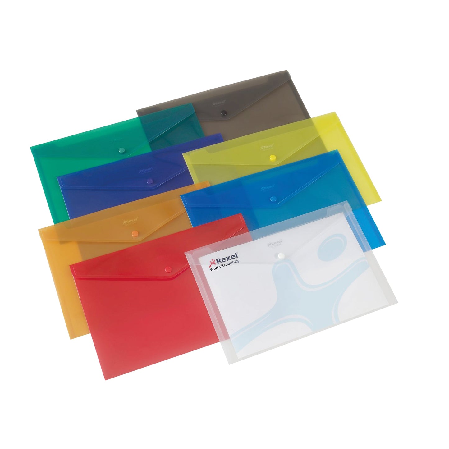 Rexel® Dokumentenmappe Carry Folder 33,5 x 23,5 cm (B x H) DIN A4 150 Bl. (80 g/m²) Polypropylen farbig sortiert (freie Farbauswahl nicht möglich)