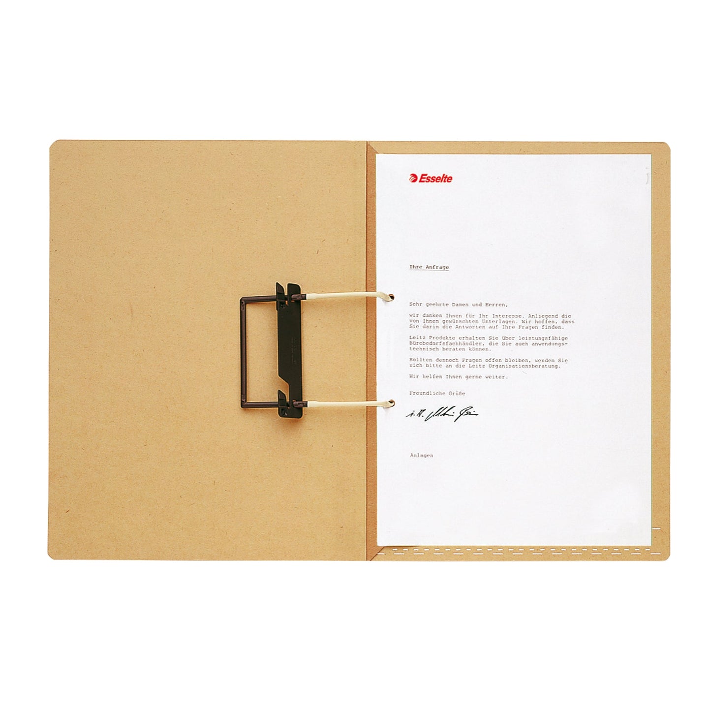 Leitz Pendelhefter Flexofil® DIN A4 250g/m² Schlauchheftung Natronkarton, 100 % recycelt naturbraun