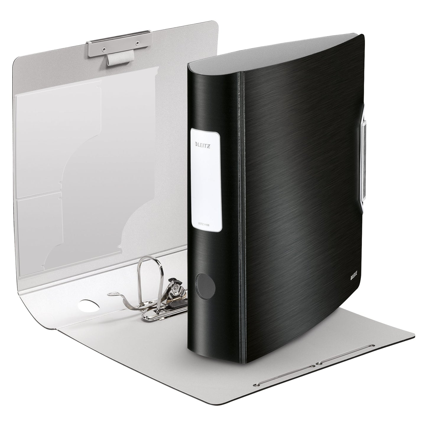 Leitz Ordner Active Style 82mm DIN A4 Rückenschild: geklebt ohne Schlitze Werkstoff: Polypropylen Material außen: Polyfoam Material innen: Polyfoam satin schwarz