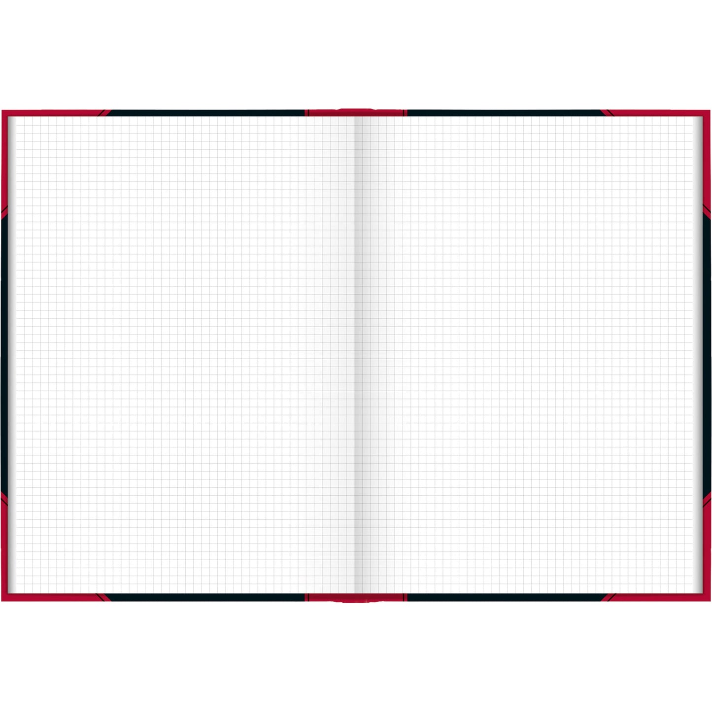 König & Ebhardt Kladde China DIN A4 kariert schwarz/rot 96 Bl.