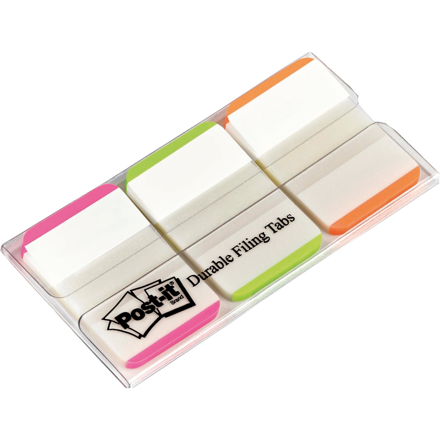 Post-it® Haftstreifen Index Strong 38 x 25,4 mm (B x H) weiß/pink, weiß/grün, weiß/orange 22 Bl./Block 3 Block/Pack.