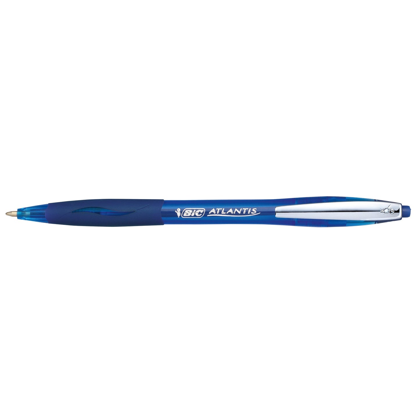 BIC® Kugelschreiber ATLANTIS® Soft 0,4mm blau Mine auswechselbar dokumentenecht Schaftfarbe: blau
