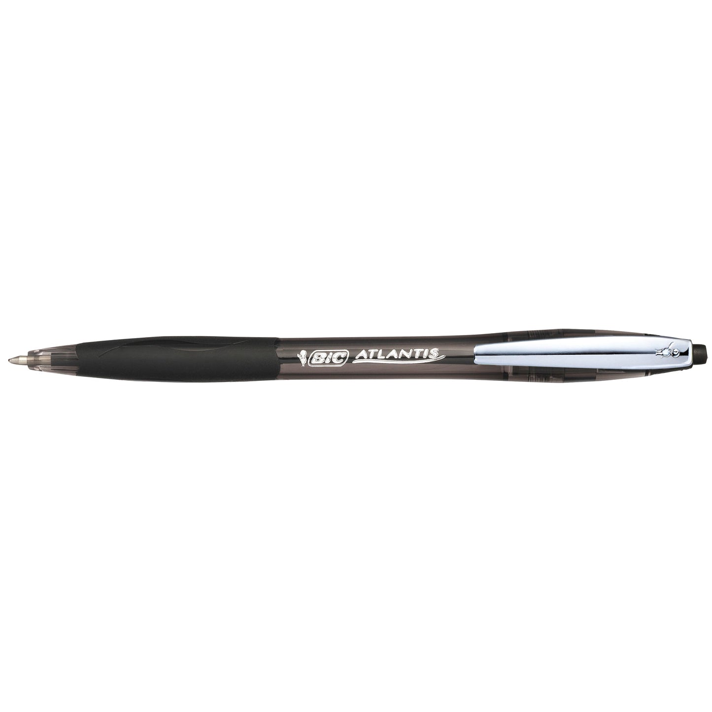 BIC® Kugelschreiber ATLANTIS® Soft 0,4mm schwarz Mine auswechselbar dokumentenecht Schaftfarbe: schwarz
