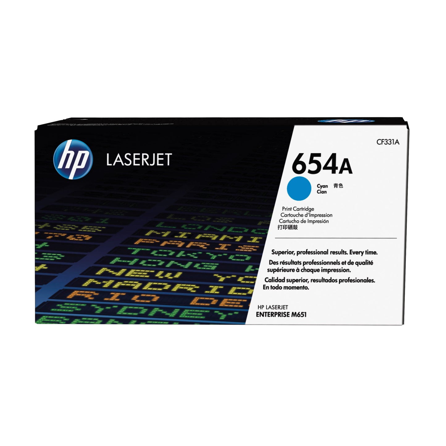 HP Toner Originalzubehör 654A ca. 15.000 Seiten cyan