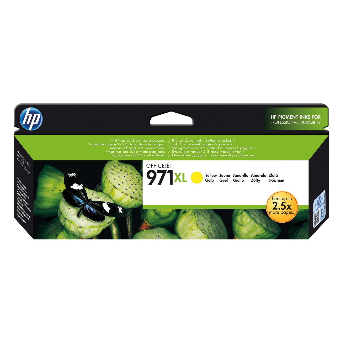 HP Tintenpatrone Originalzubehör 971XL ca. 6.600 Seiten gelb 83ml