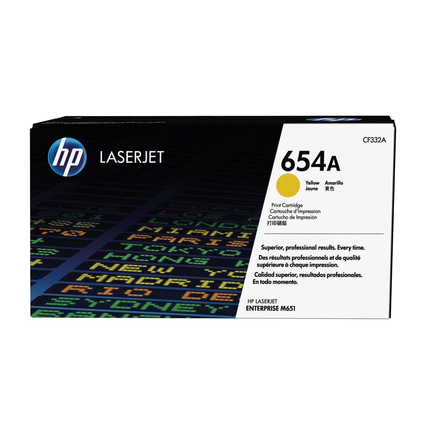 HP Toner Originalzubehör 654A ca. 15.000 Seiten gelb
