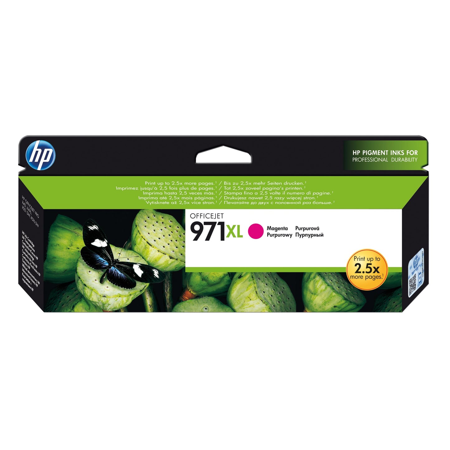 HP Tintenpatrone Originalzubehör 971XL ca. 6.600 Seiten magenta 80,5ml