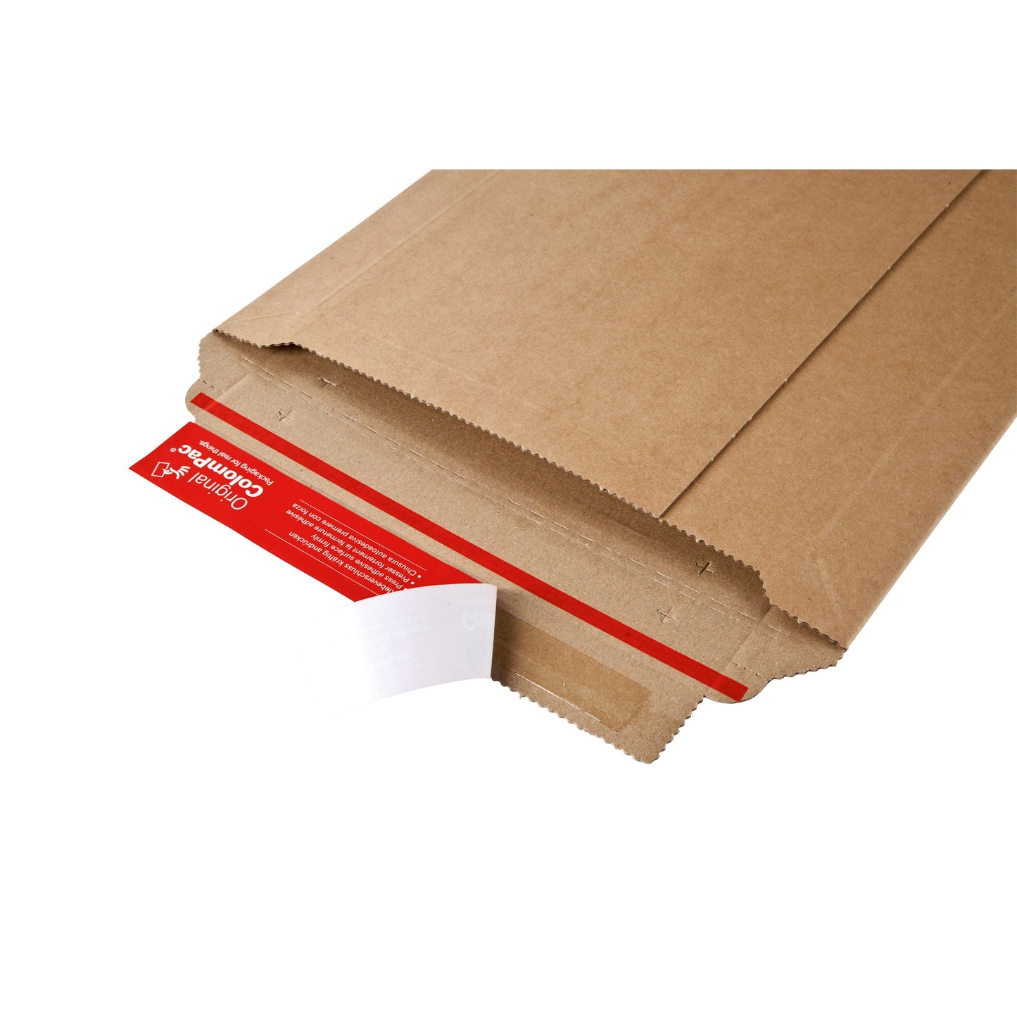 ColomPac® Versandtasche Rigid Plus 250 x 360 x -50 mm (B x H x T) mit Haftklebung ohne Fenster braun