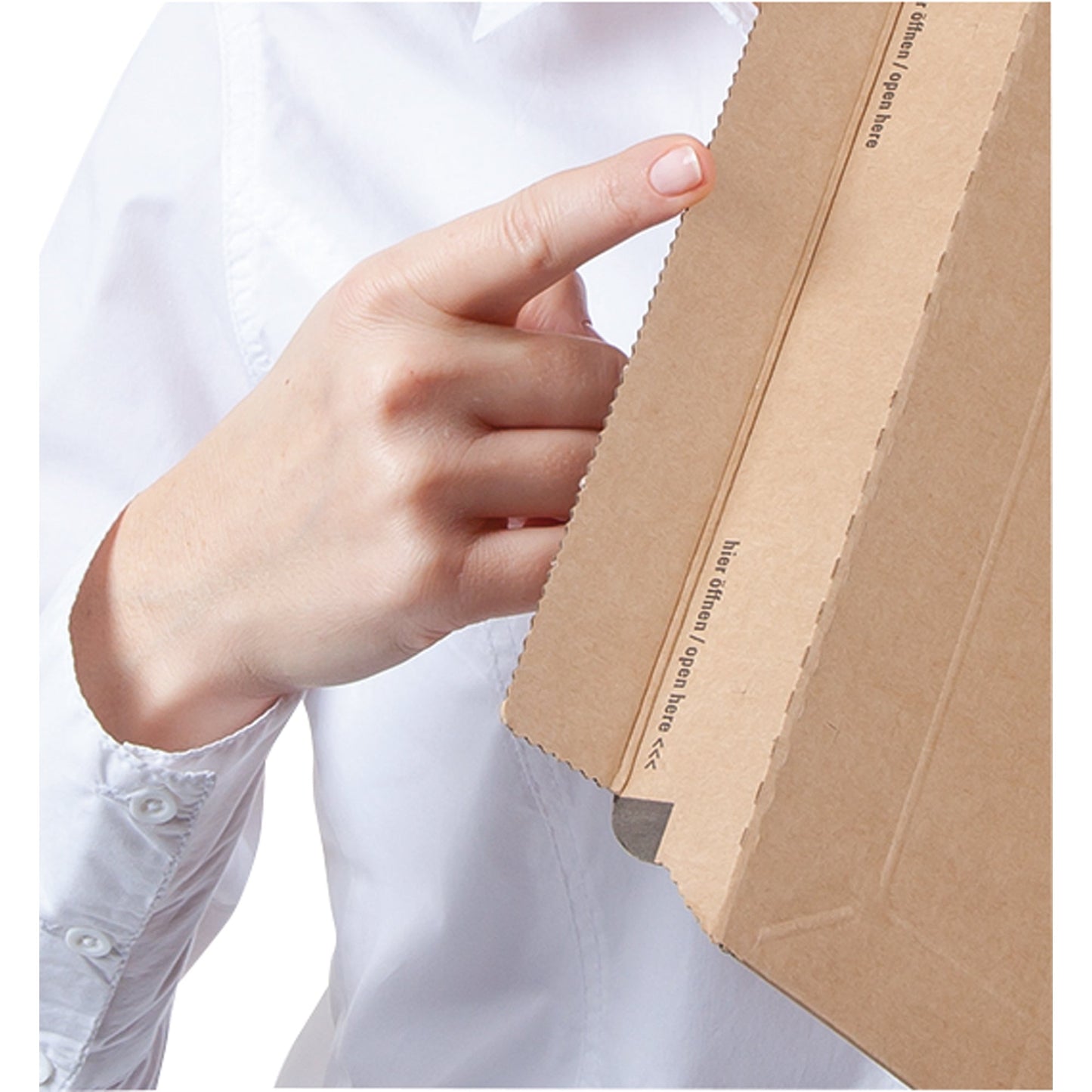 ColomPac® Versandhülse 10,8 x 10,8 x 61 cm (B x H x L) mit Haftklebung Kraftliner Wellpappe braun