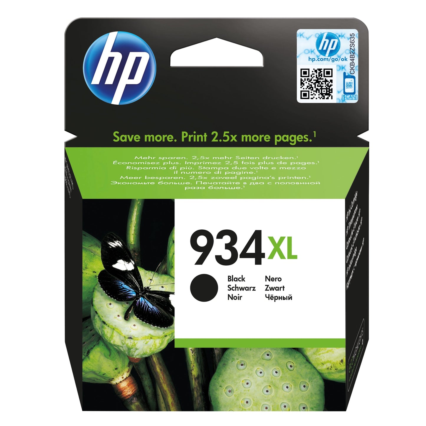 HP Tintenpatrone Originalzubehör 934XL ca. 1.000 Seiten schwarz 25,5ml