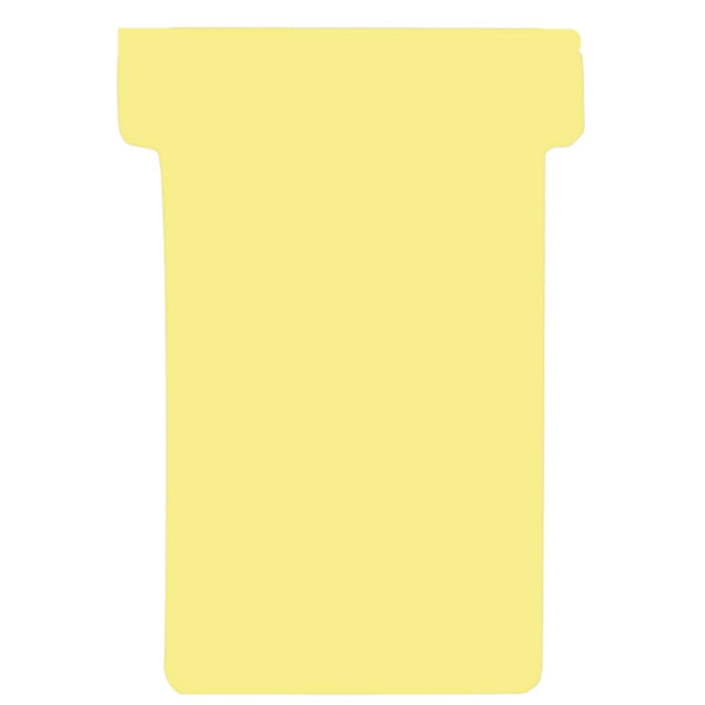 FRANKEN T-Karte 48 x 84 mm (B x H) 170g/m² 100 % Altpapier gelb 100 St./Pack.