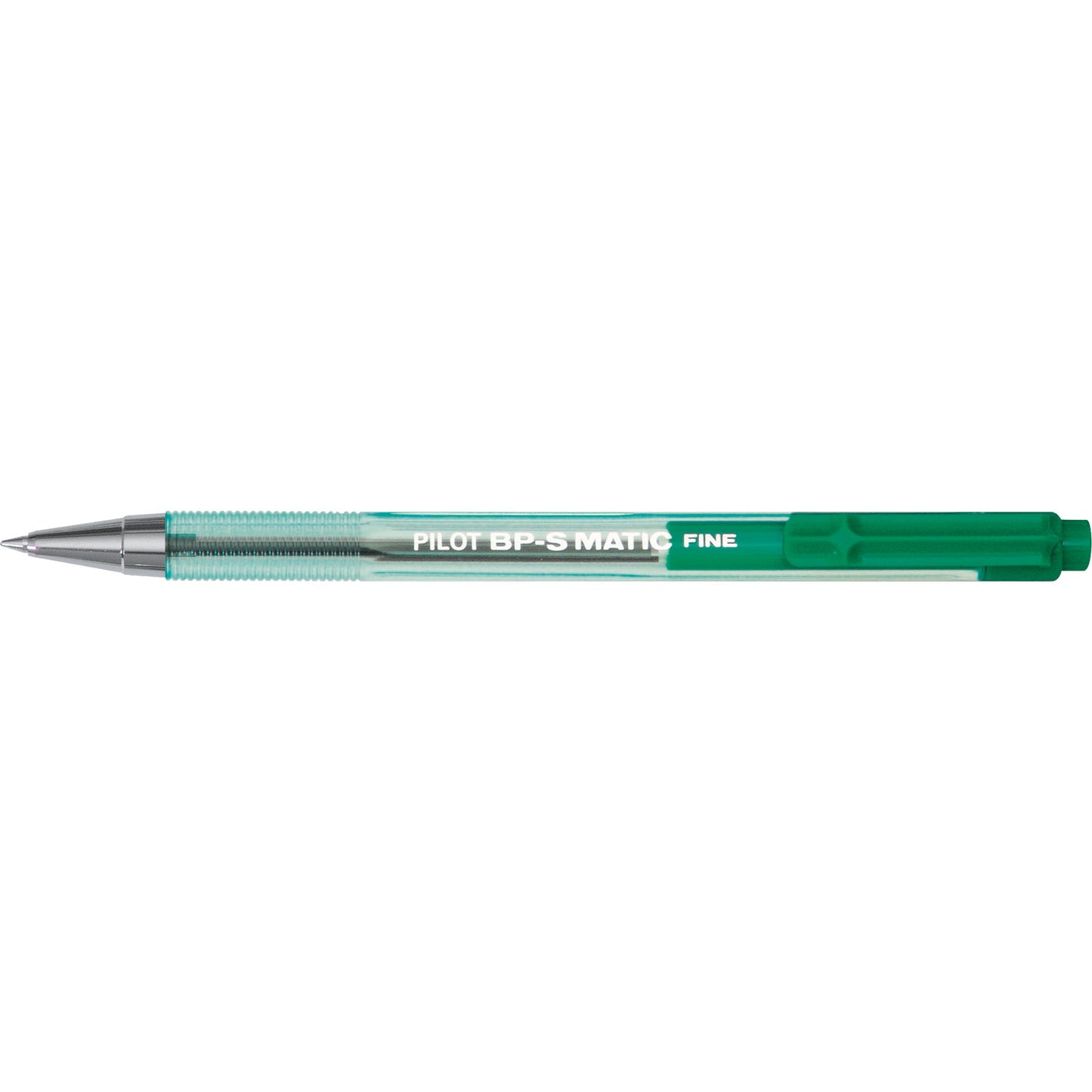 PILOT Kugelschreiber BP-S Matic 0,3mm grün Mine auswechselbar dokumentenecht Schaftfarbe: transparent