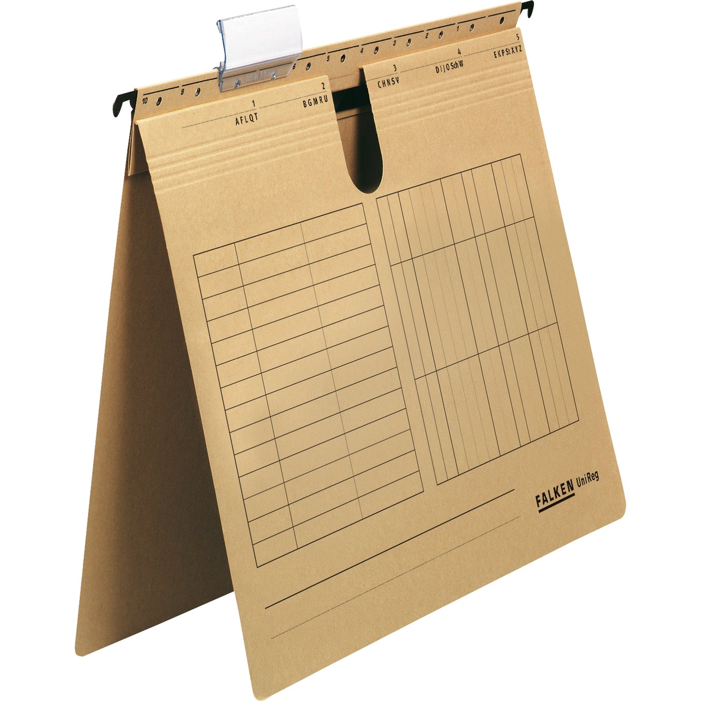 Falken Hängehefter UniReg DIN A4 230g/m² Manilakarton, recycelt naturbraun